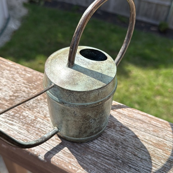 Vintage Metal Rustic Patina Watering Can - Picture 4 of 9